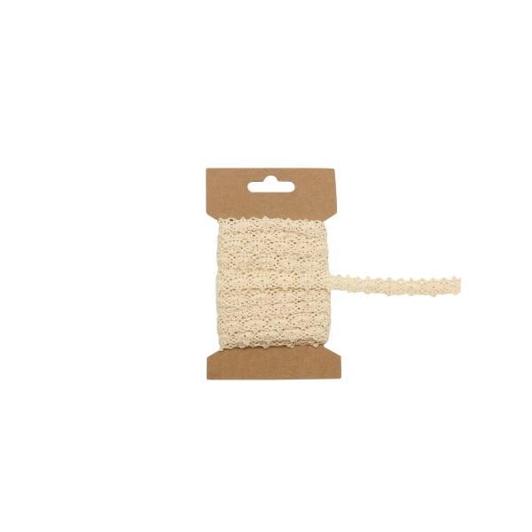 Spitzenband, beige 1,3cm x600cm - Kidis Art
