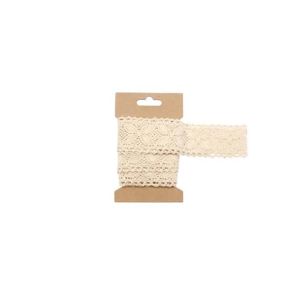 Spitzenband, beige 4cmx200cm - Kidis Art