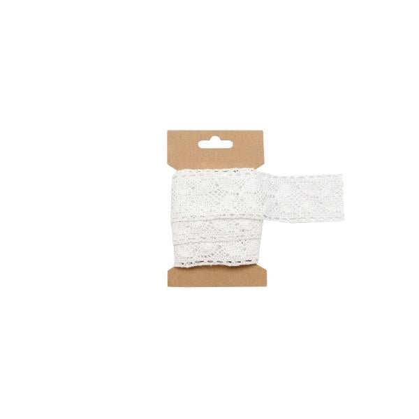 Spitzenband, weiss 4cmx200cm - Kidis Art