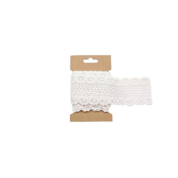 Spitzenband, weiss 6cmx200cm - Kidis Art