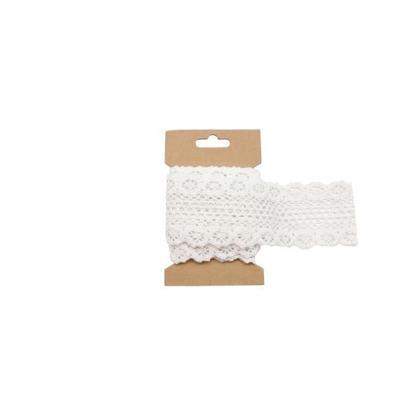 Spitzenband, weiss 6cmx200cm - Kidis Art
