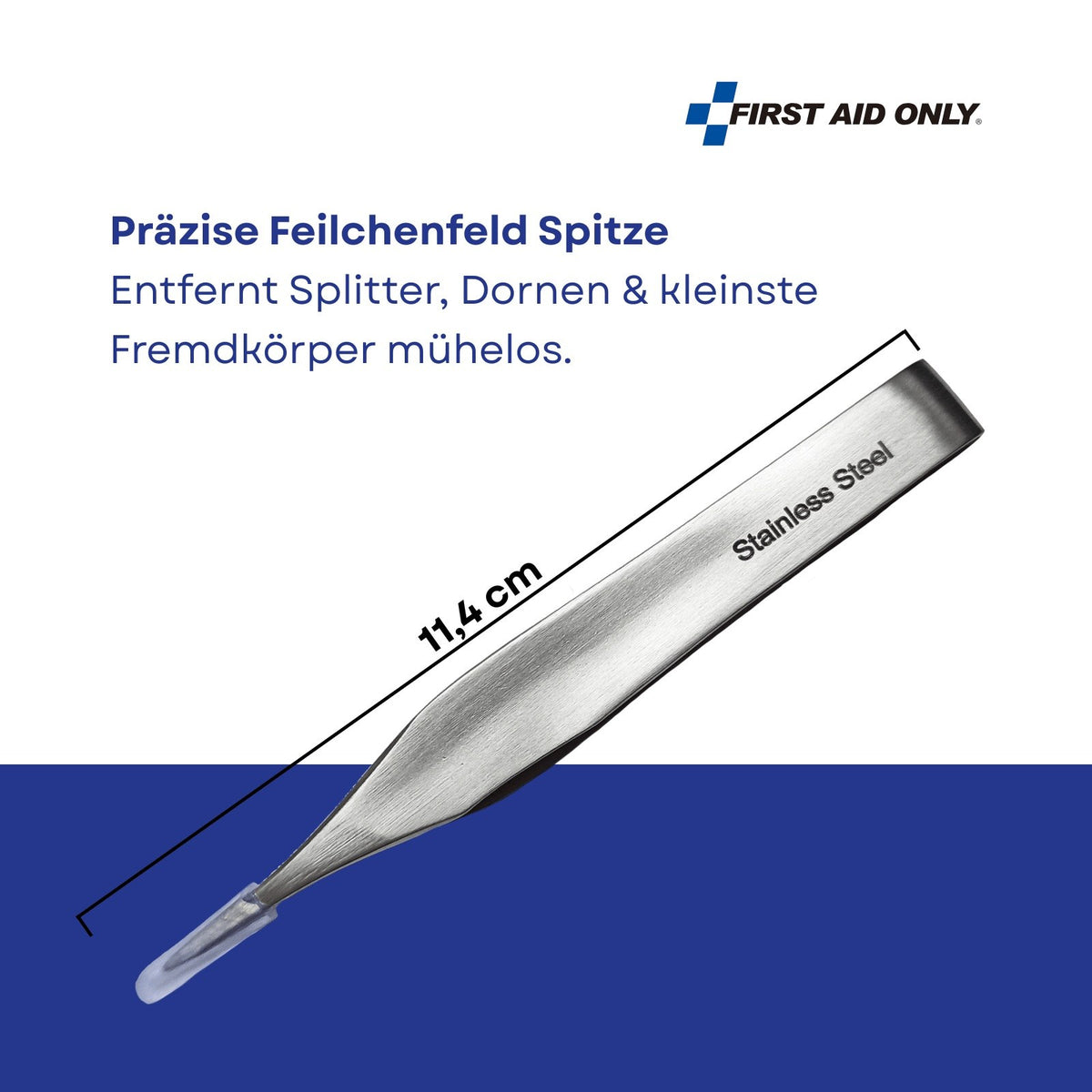 Splitterpinzette nach Feilchenfeld 11,4 cm - Kidis Art