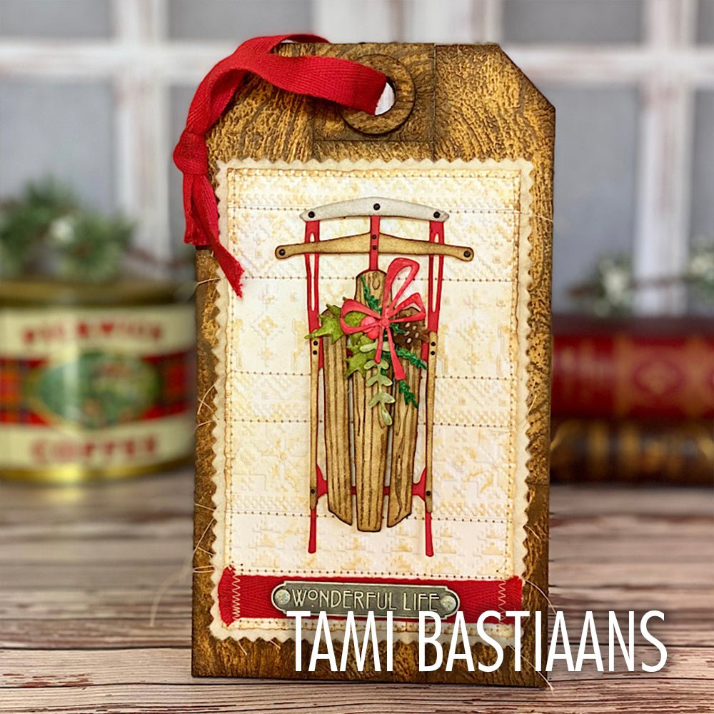 Stanzset 12 Stück - Vintage Schlitten by Tim Holtz - Kidis Art