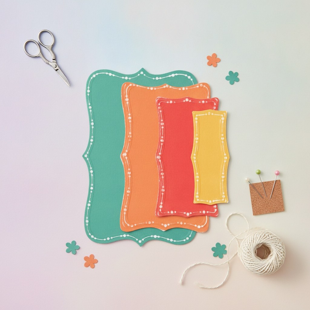 Stanzset 8 Stück - Doris Dotted Top Note by Stacey Park - Kidis Art