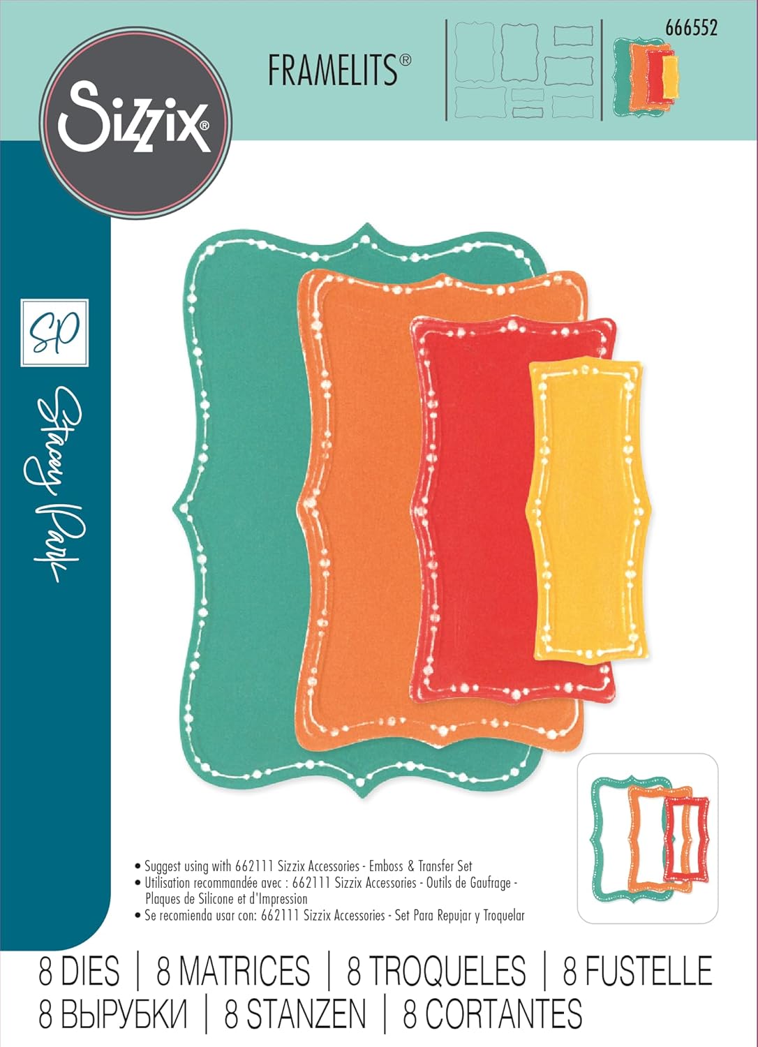 Stanzset 8 Stück - Doris Dotted Top Note by Stacey Park - Kidis Art