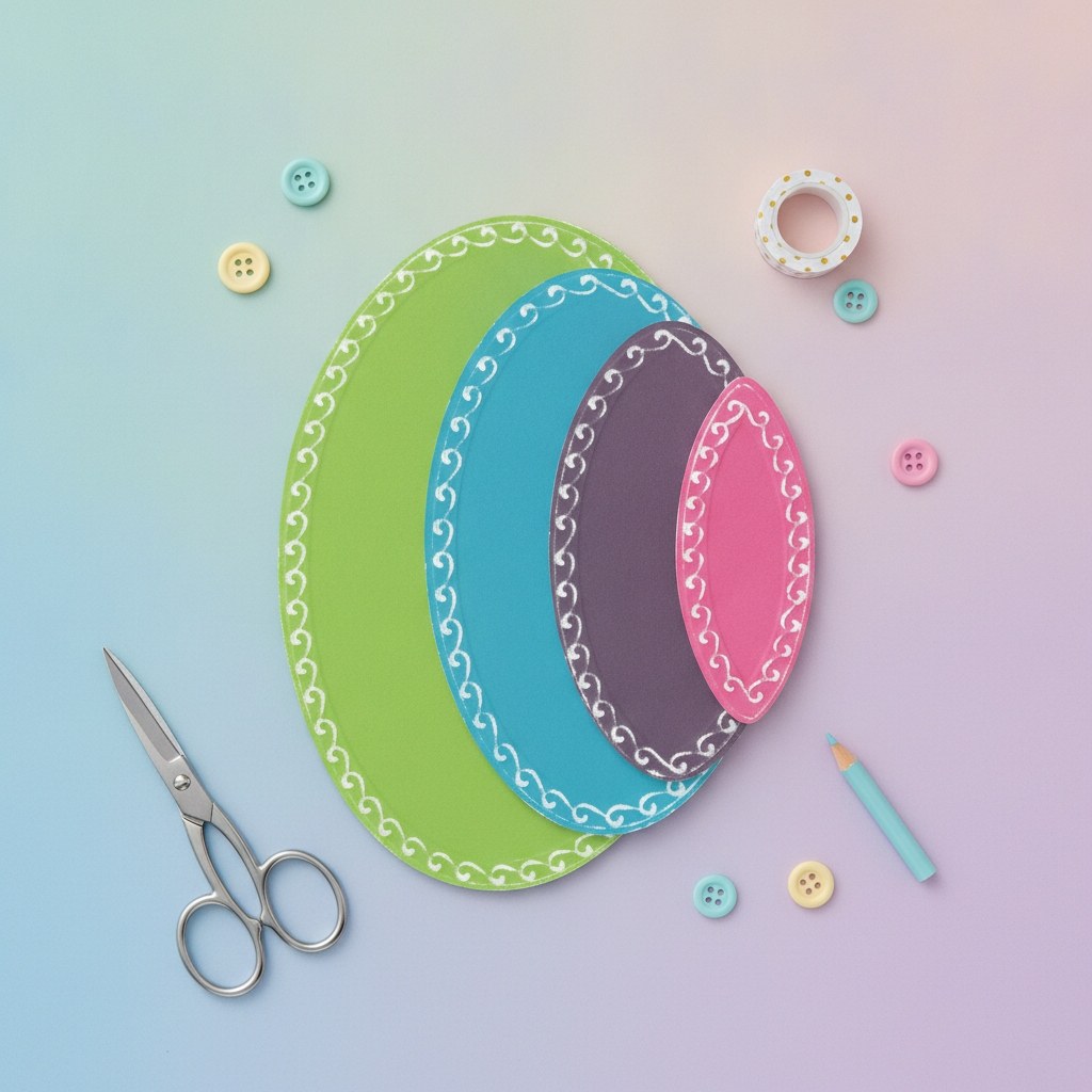 Stanzset 9 Stück - Clare Classic Ovals by Stacey Park - Kidis Art