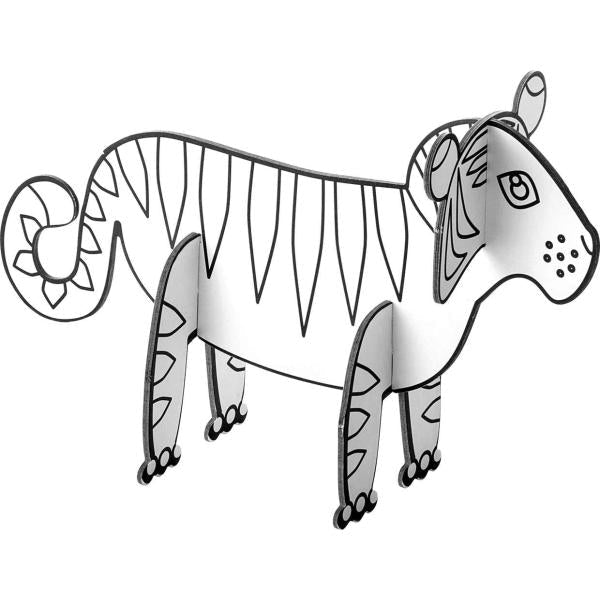 Steckfiguren aus Papper, Tiere 4 motive sortiert - Kidis Art
