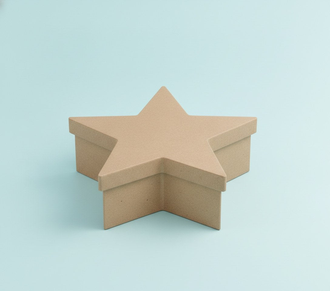 Stern-Box/Pappe 140x134x50mm - Kidis Art