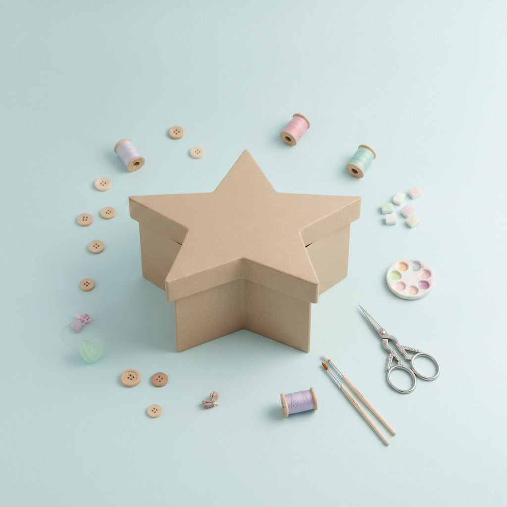 Stern-Box/Pappe 140x134x50mm FSC - Kidis Art