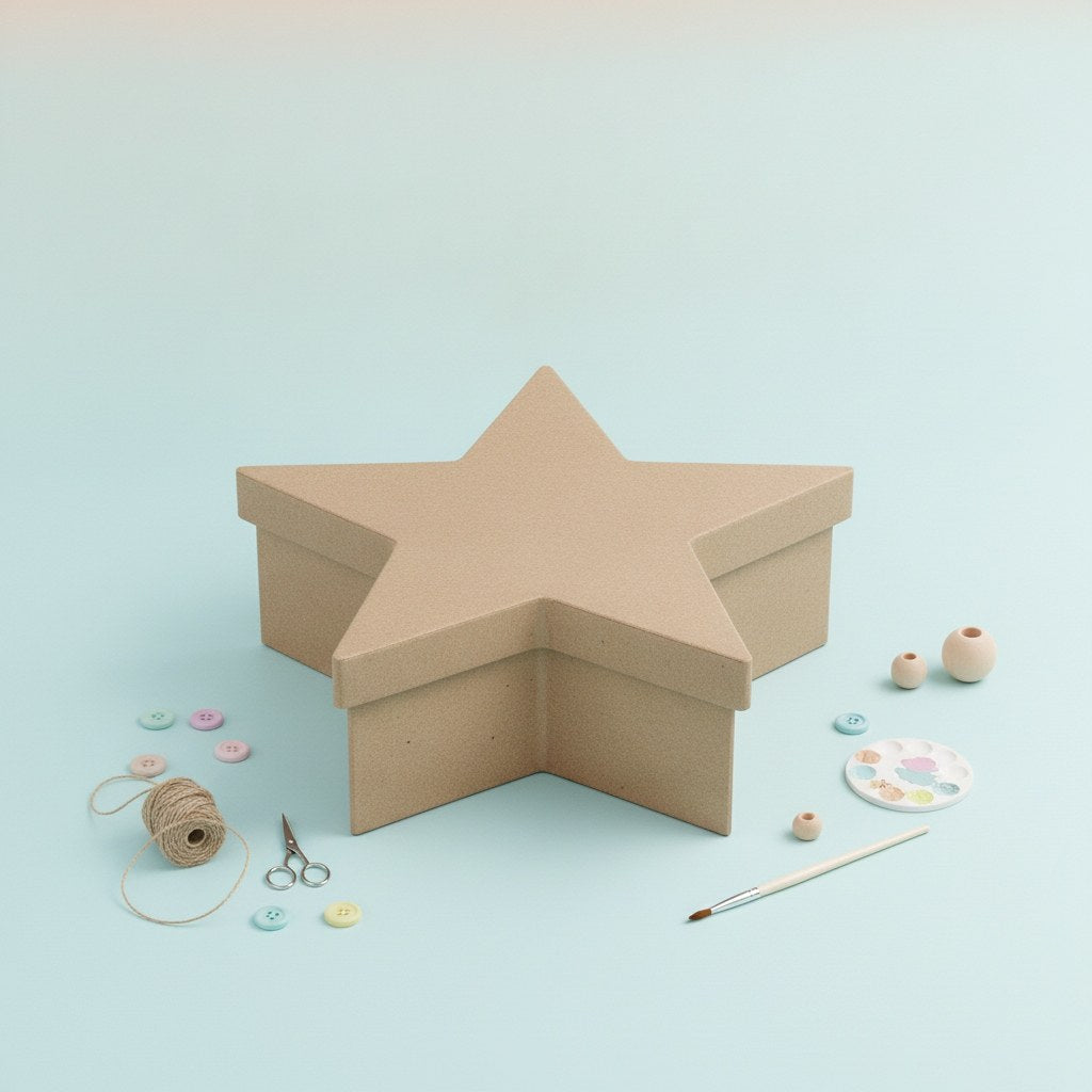 Stern-Box/Pappe 140x134x50mm - Kidis Art