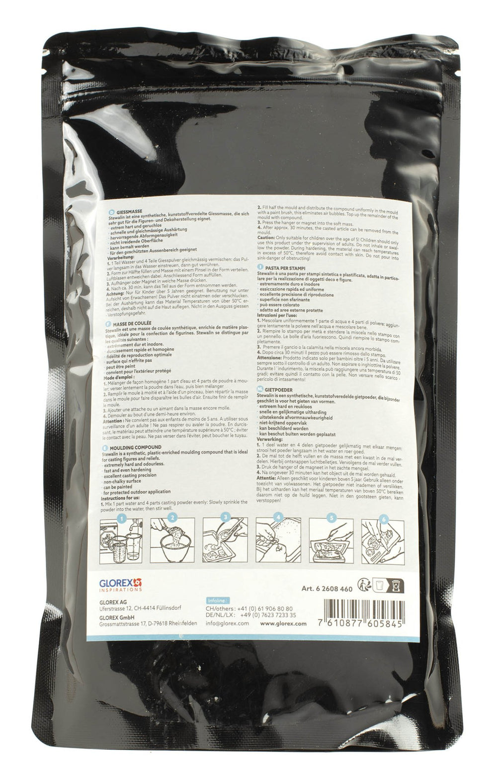 Stewalin schwarz 1kg - Kidis Art