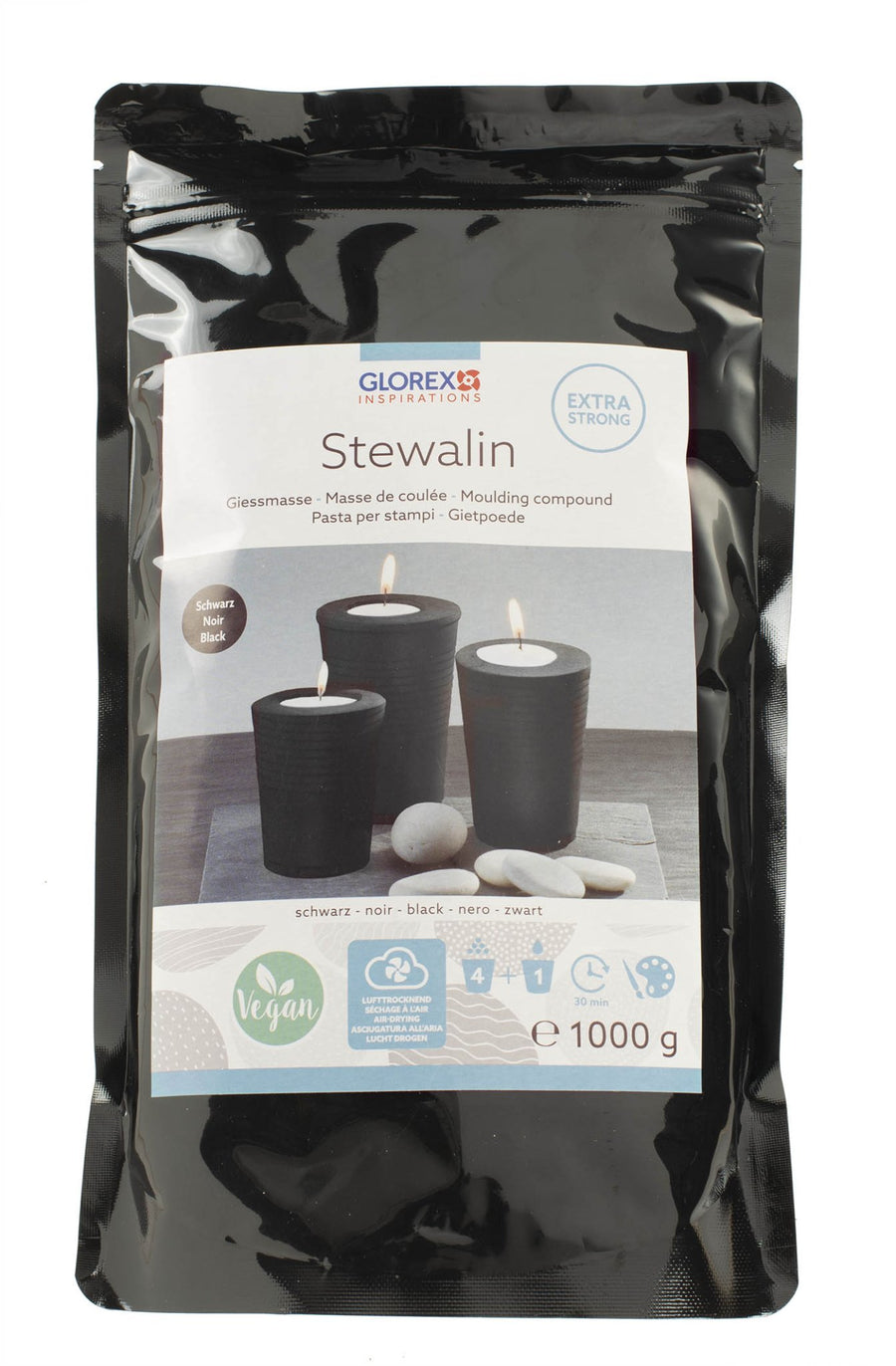 Stewalin schwarz 1kg - Kidis Art