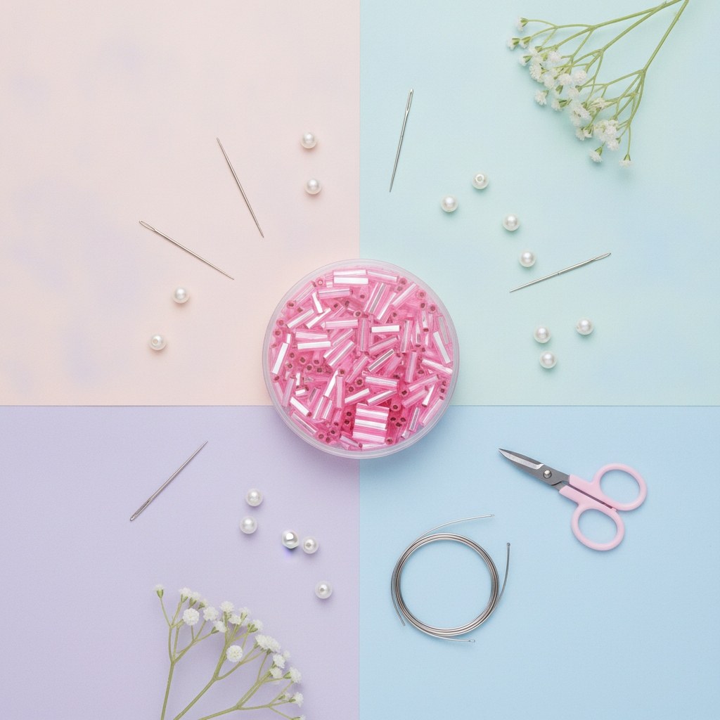 Stifte Silbereinzug rosa 6mm 17gr - Kidis Art