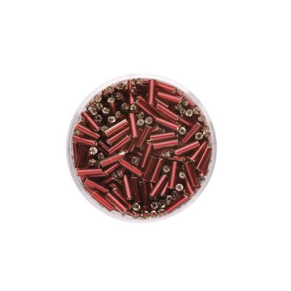 Stifte Silbereinzug rot 6mm 17gr - Kidis Art