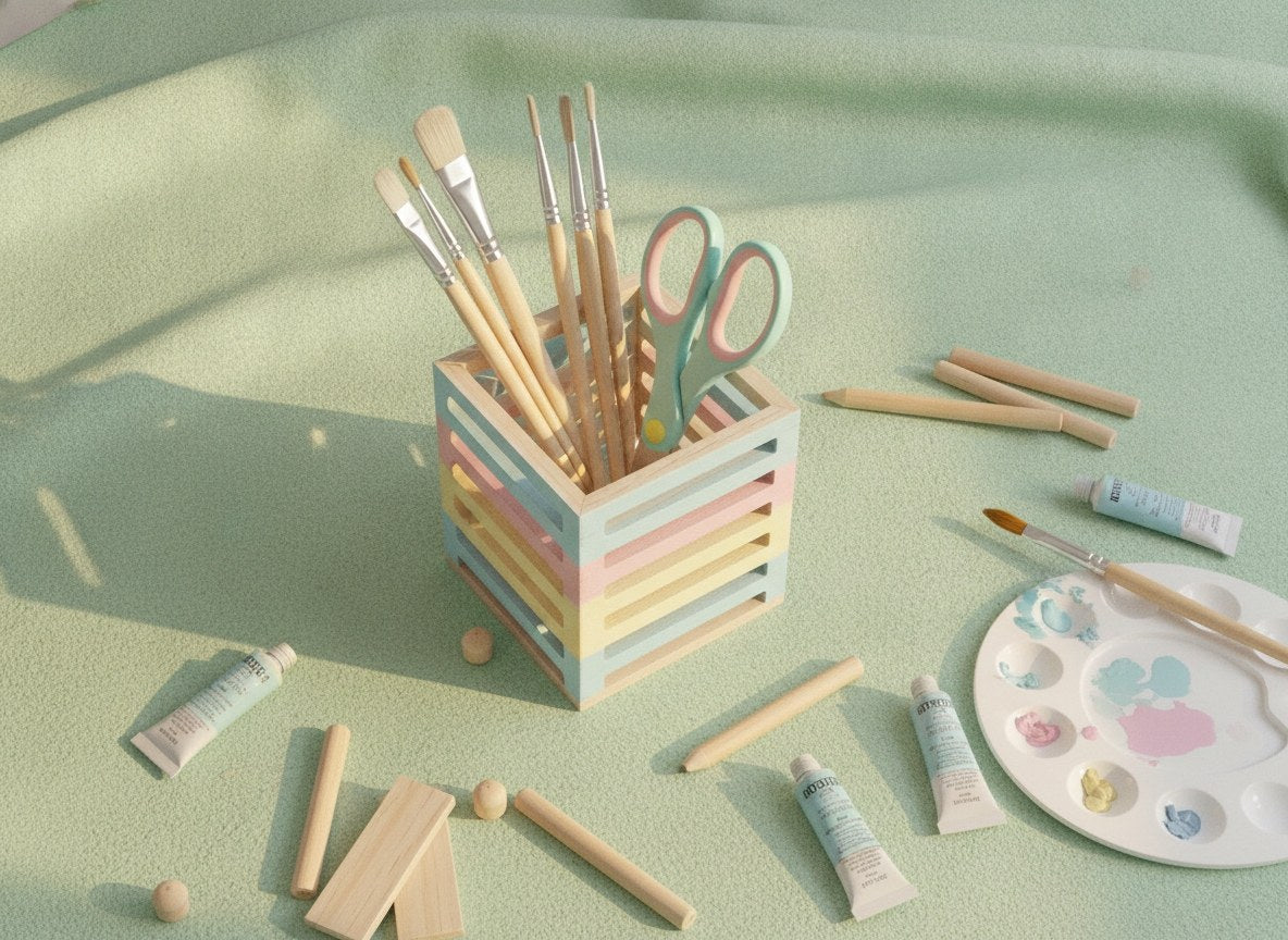 Stiftehalter, 9,6x8,9x8,9cm - Kidis Art