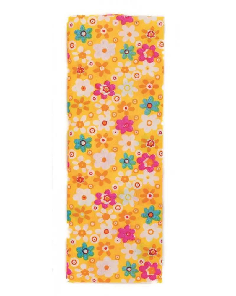 Stoffzuschnitt 100x150cm, gelb Blumen - Kidis Art
