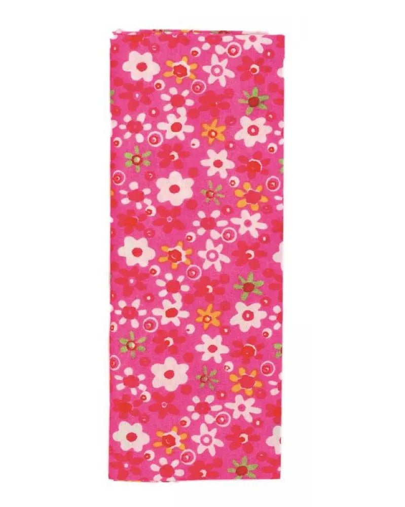 Stoffzuschnitt 100x150cm, pink Blumen - Kidis Art