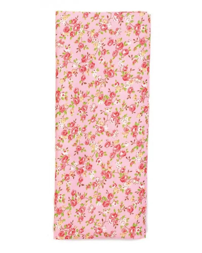 Stoffzuschnitt 100x150cm, rosa Blumen - Kidis Art