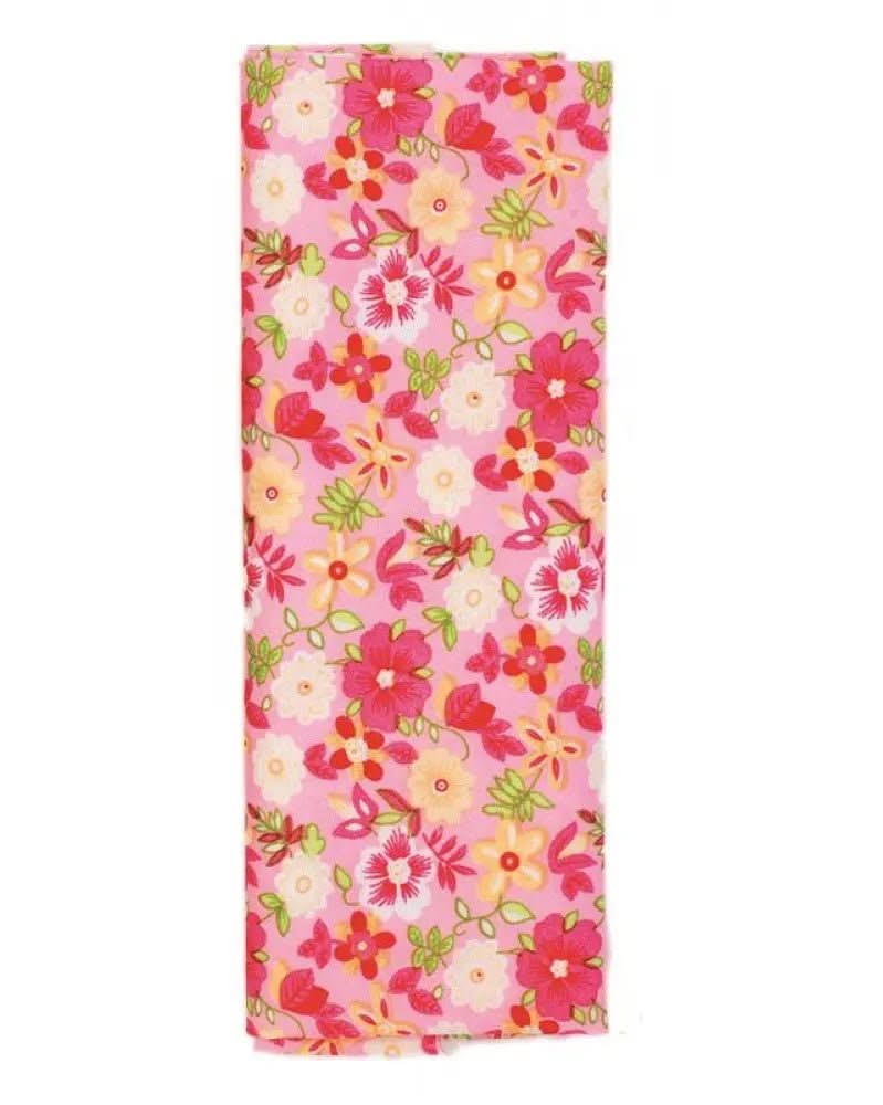 Stoffzuschnitt 100x150cm, rosa-pink Blumen - Kidis Art