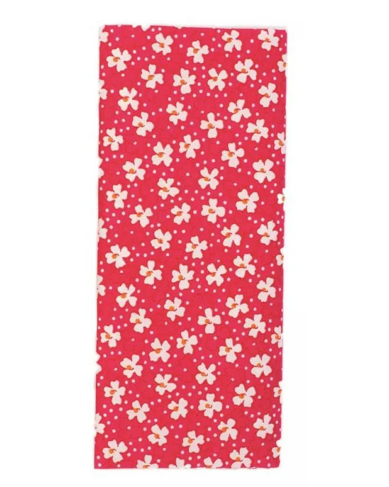 Stoffzuschnitt 100x150cm, rosa-weiss Blumen - Kidis Art