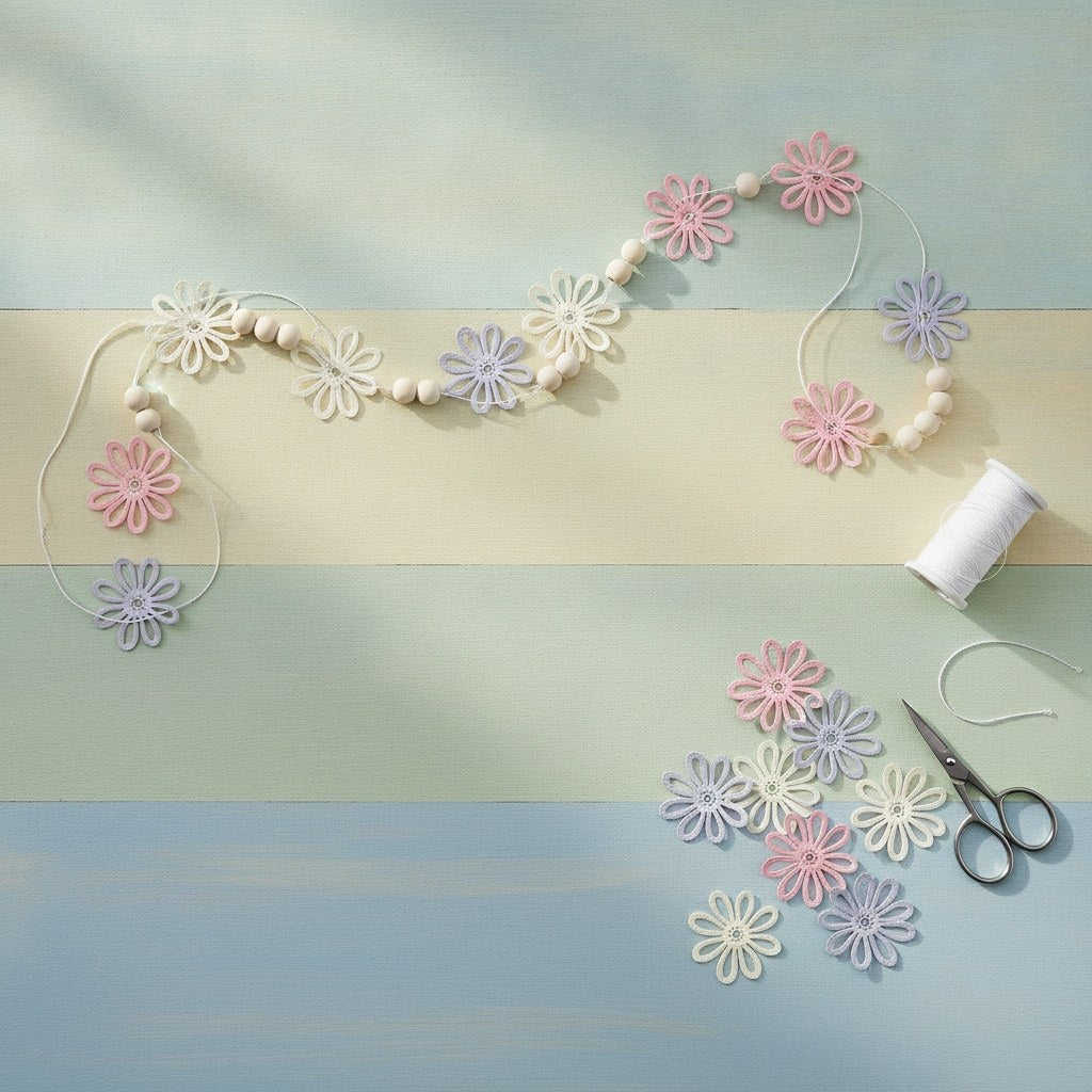 Streuteile Blumen, 2,8cm, 12St Holz, lila-mix, FSC - Kidis Art