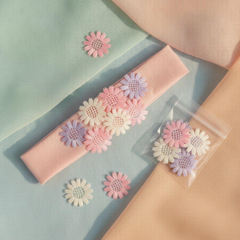 Streuteile Blumen, 4cm, 9St. Holz, lila-mix, FSC - Kidis Art