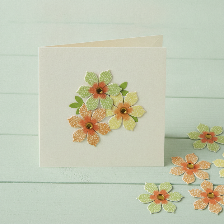 Streuteile Blumen 9St 3,2x3,2 cm - Kidis Art