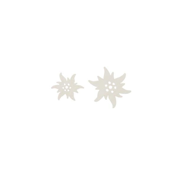 Streuteile Edelweiss 3 - 4cm Holz, weiss, 10St. FSC - Kidis Art