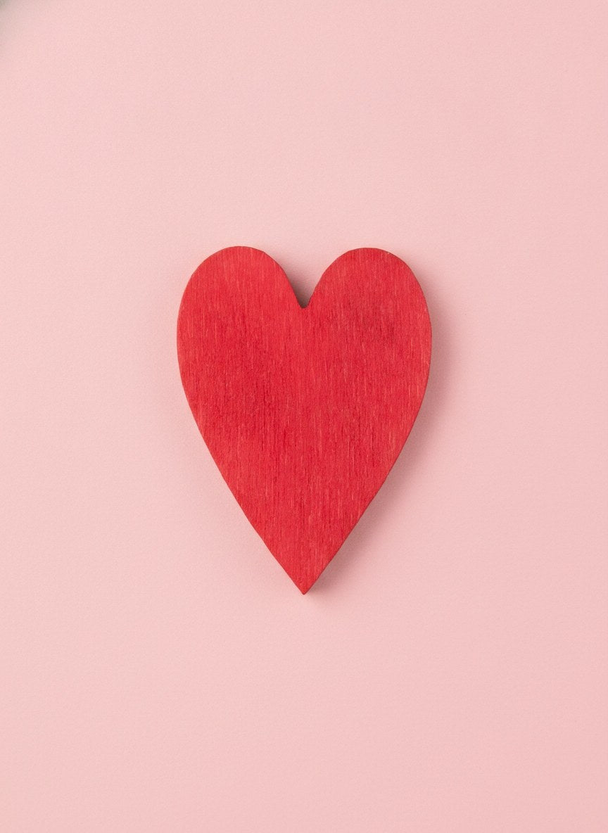 Streuteile Herz, rot 2,5cm, 18St., FSC - Kidis Art