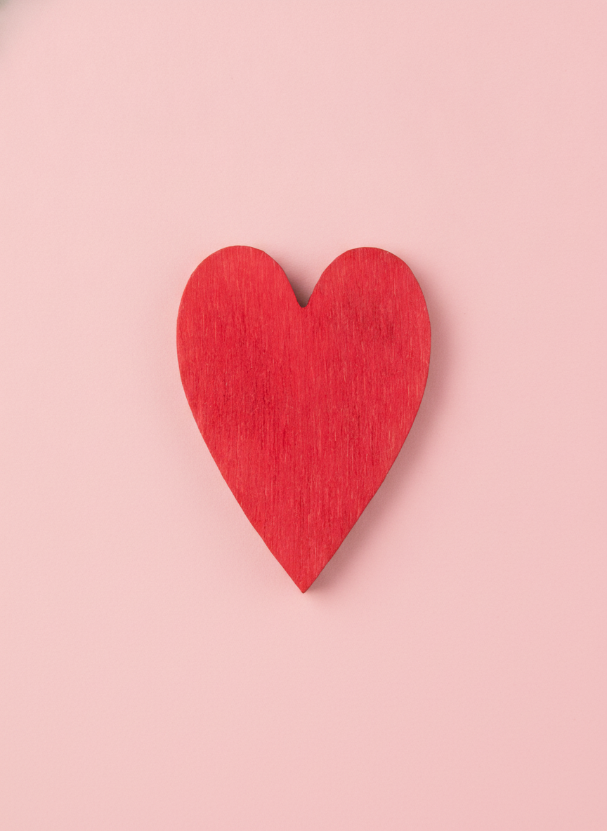 Streuteile Herz, rot 2,5cm, 18St., FSC - Kidis Art