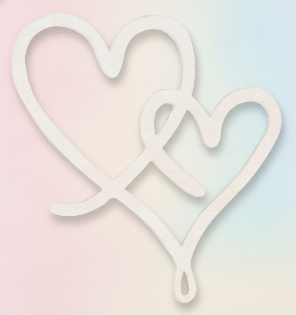 Streuteile Herz, weiss 4cm, 9St., FSC - Kidis Art