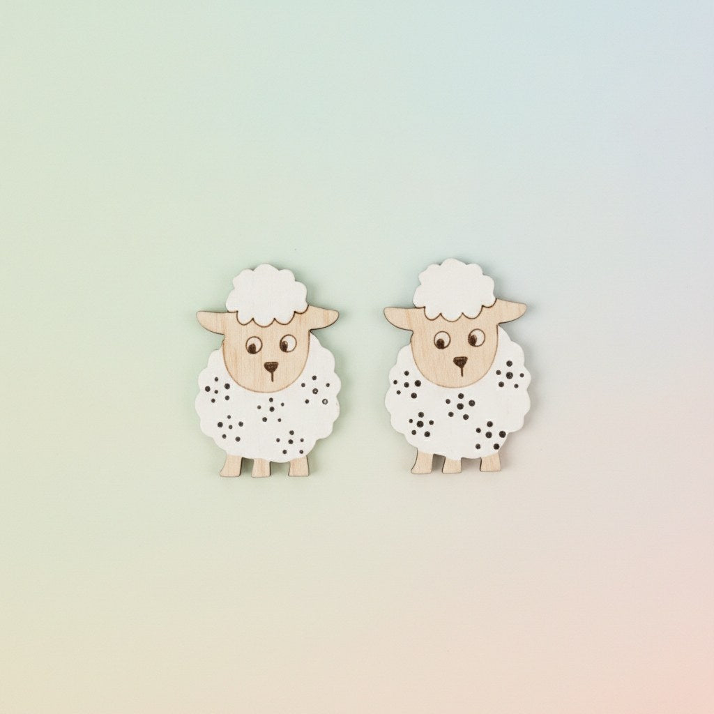 Streuteile Schaf, weiss 4,5x3cm, 6St. - Kidis Art