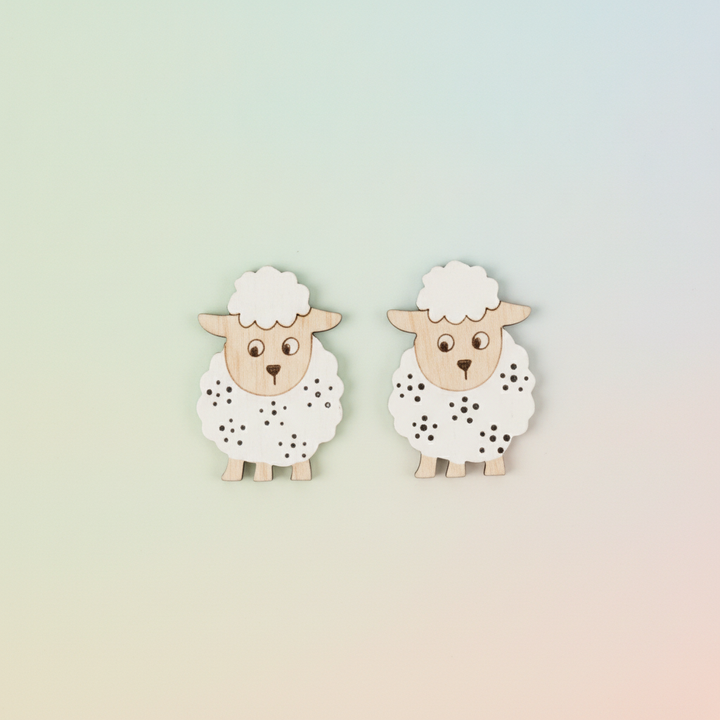 Streuteile Schaf, weiss 4,5x3cm, 6St. - Kidis Art