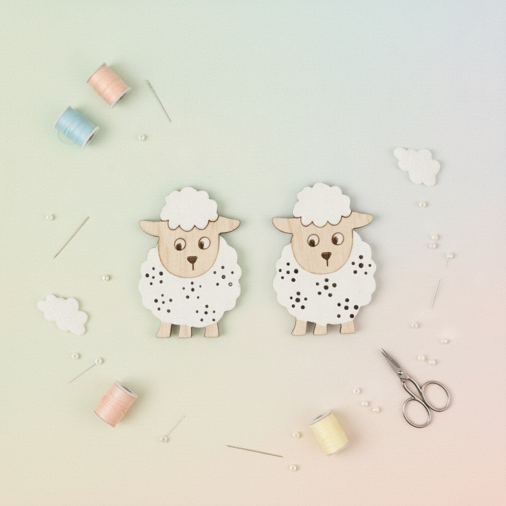 Streuteile Schaf, weiss 4,5x3cm, 6St. - Kidis Art