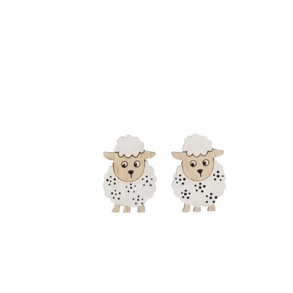Streuteile Schaf, weiss 4,5x3cm, 6St. - Kidis Art
