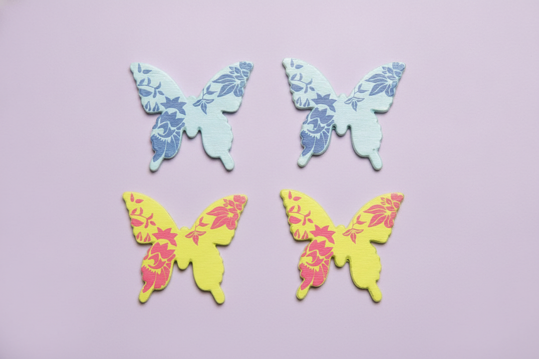Streuteile Schmetterling, 9 St 3x2,8cm,h&