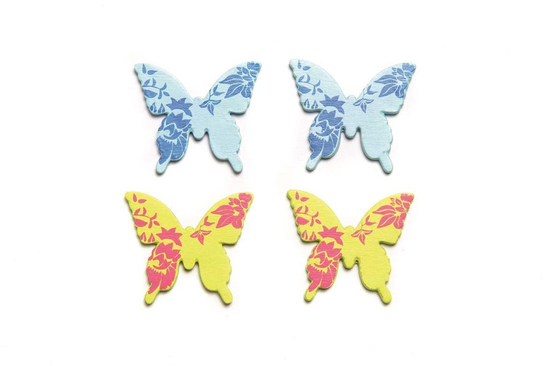 Streuteile Schmetterling, 9 St 3x2,8cm,h&