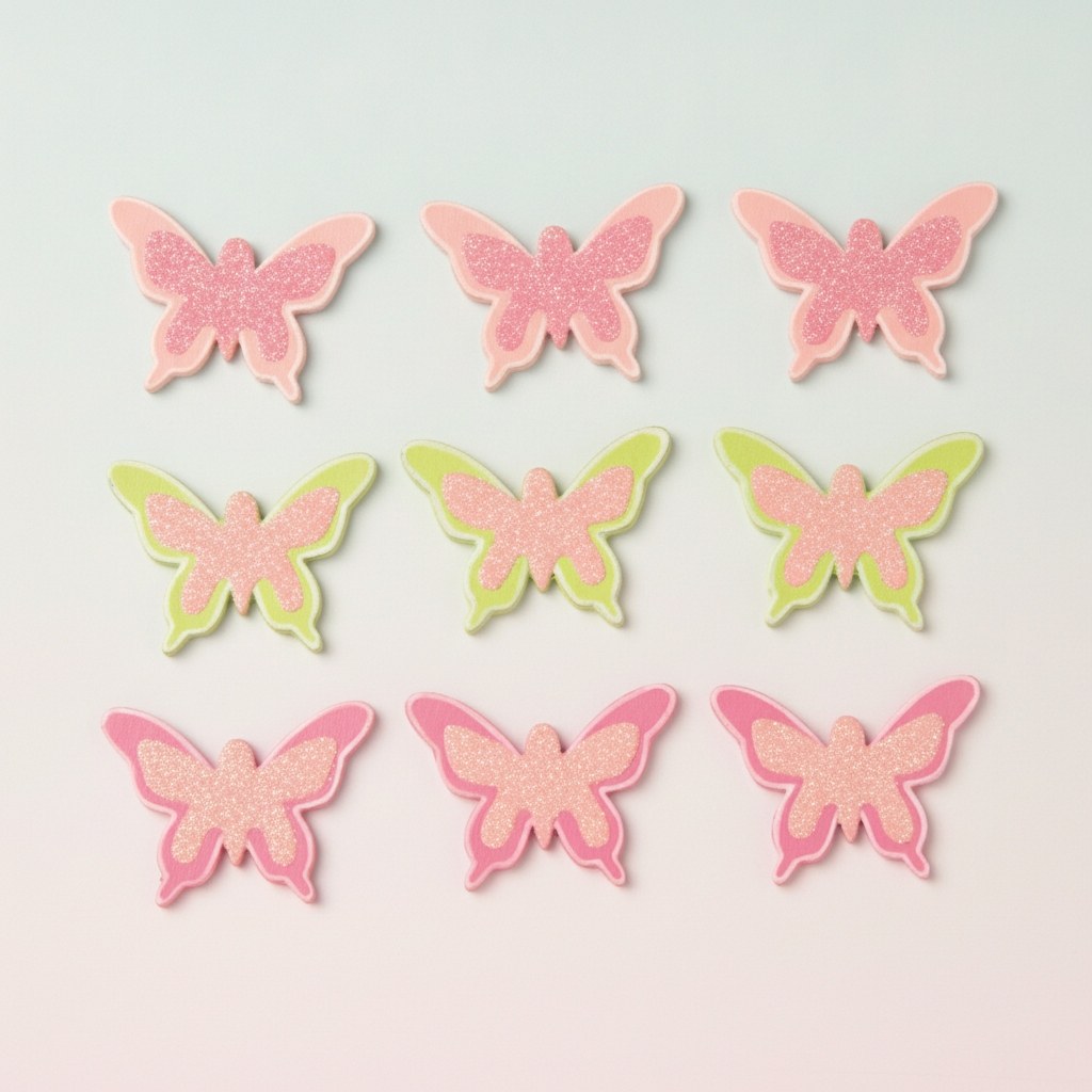 Streuteile Schmetterlinge 9St 2,4x3 cm - Kidis Art