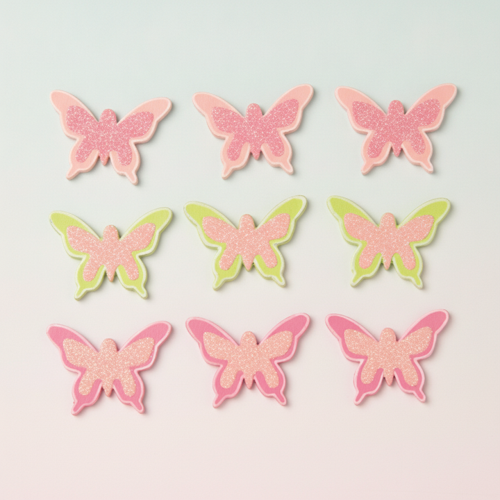 Streuteile Schmetterlinge 9St 2,4x3 cm - Kidis Art