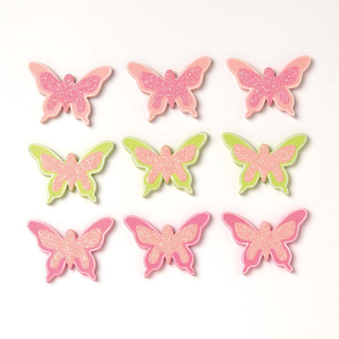 Streuteile Schmetterlinge 9St 2,4x3 cm - Kidis Art