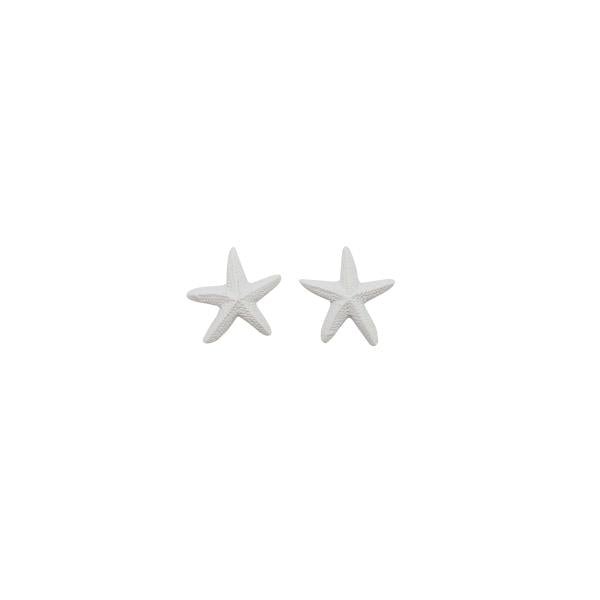 Streuteile Seestern, Polyresin weiss 6St. 3,5x3,5cm klebend - Kidis Art
