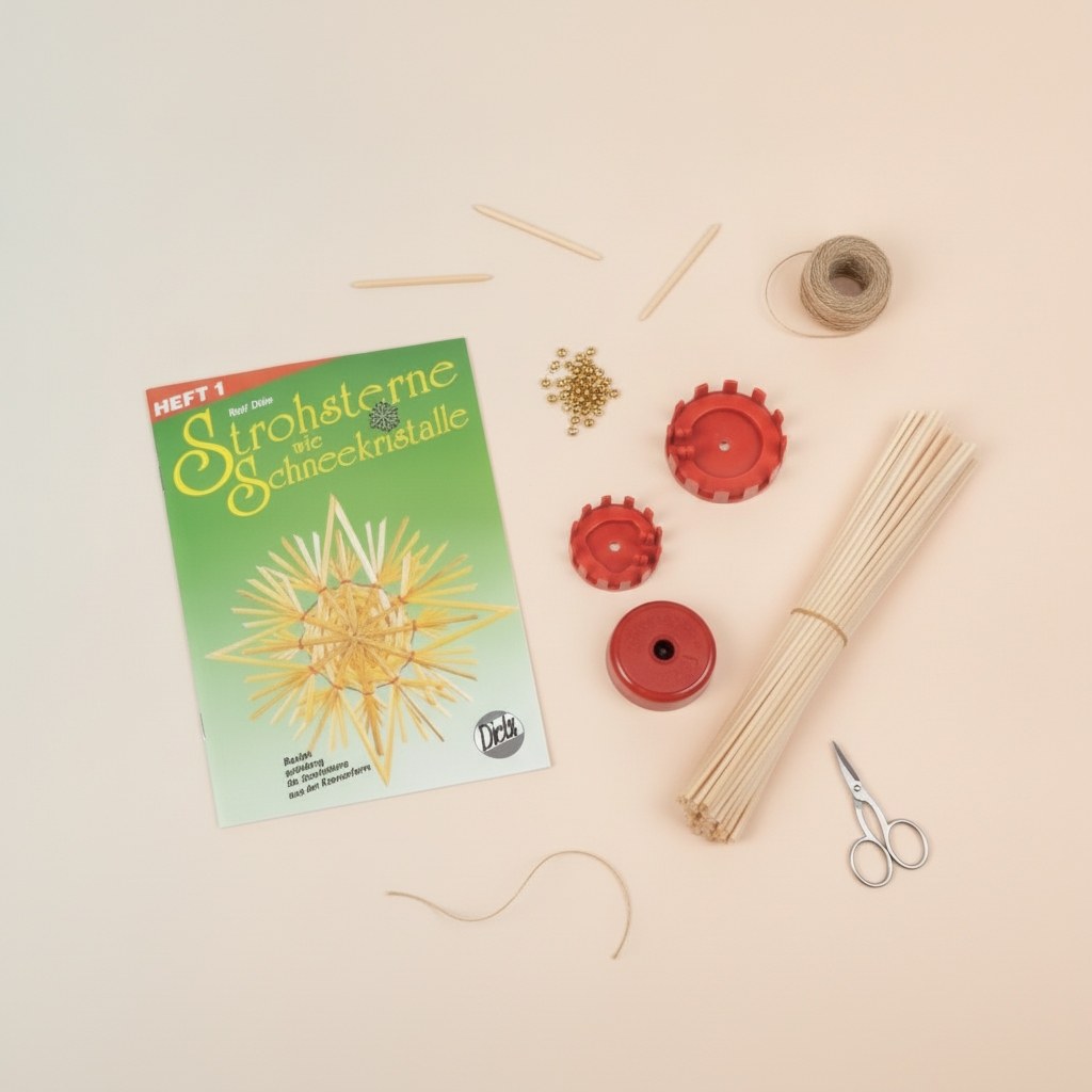 Stroh-Komplett-Set mit Heft 1 inkl. Legeformen und Spalter - Kidis Art