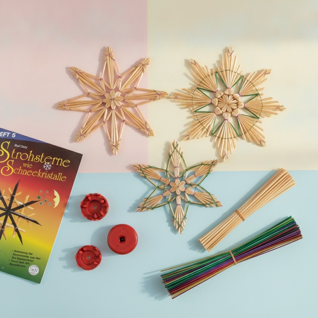Stroh-Komplett-Set mit Heft 5 inkl. Legeformen und Spalter - Kidis Art