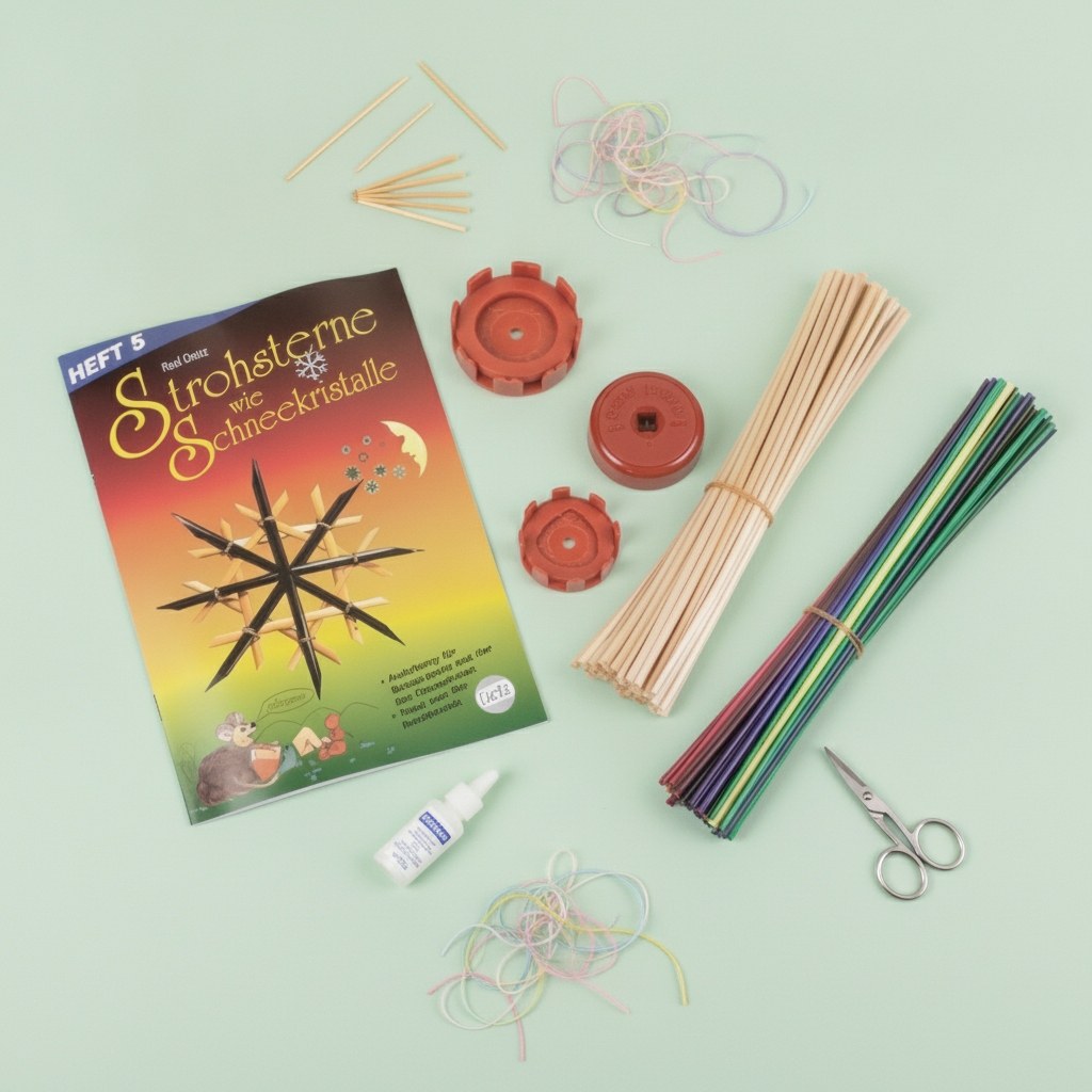 Stroh-Komplett-Set mit Heft 5 inkl. Legeformen und Spalter - Kidis Art