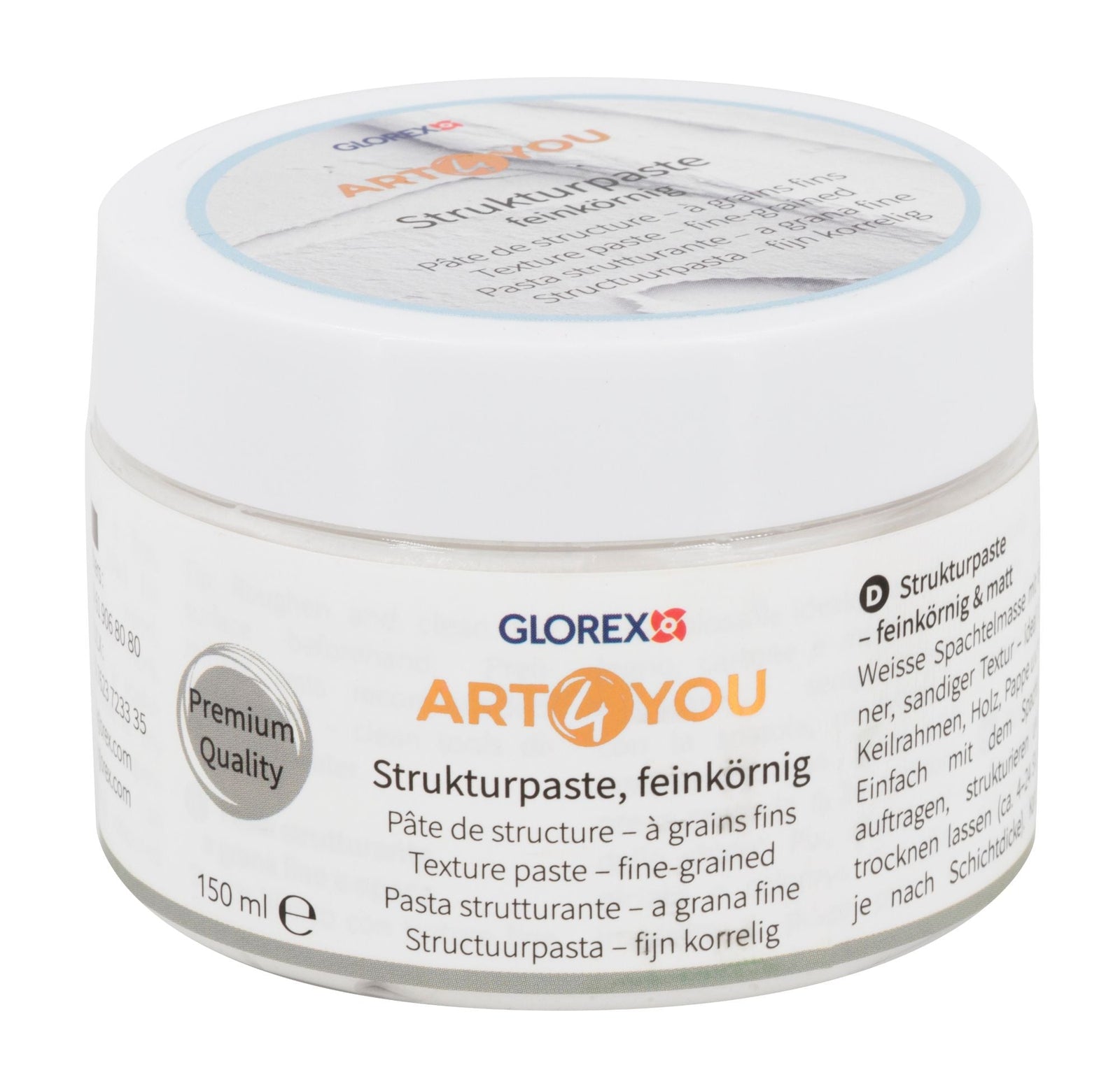 Strukturpaste feinkörnig 150ml, Premium Qualtiät - Kidis Art