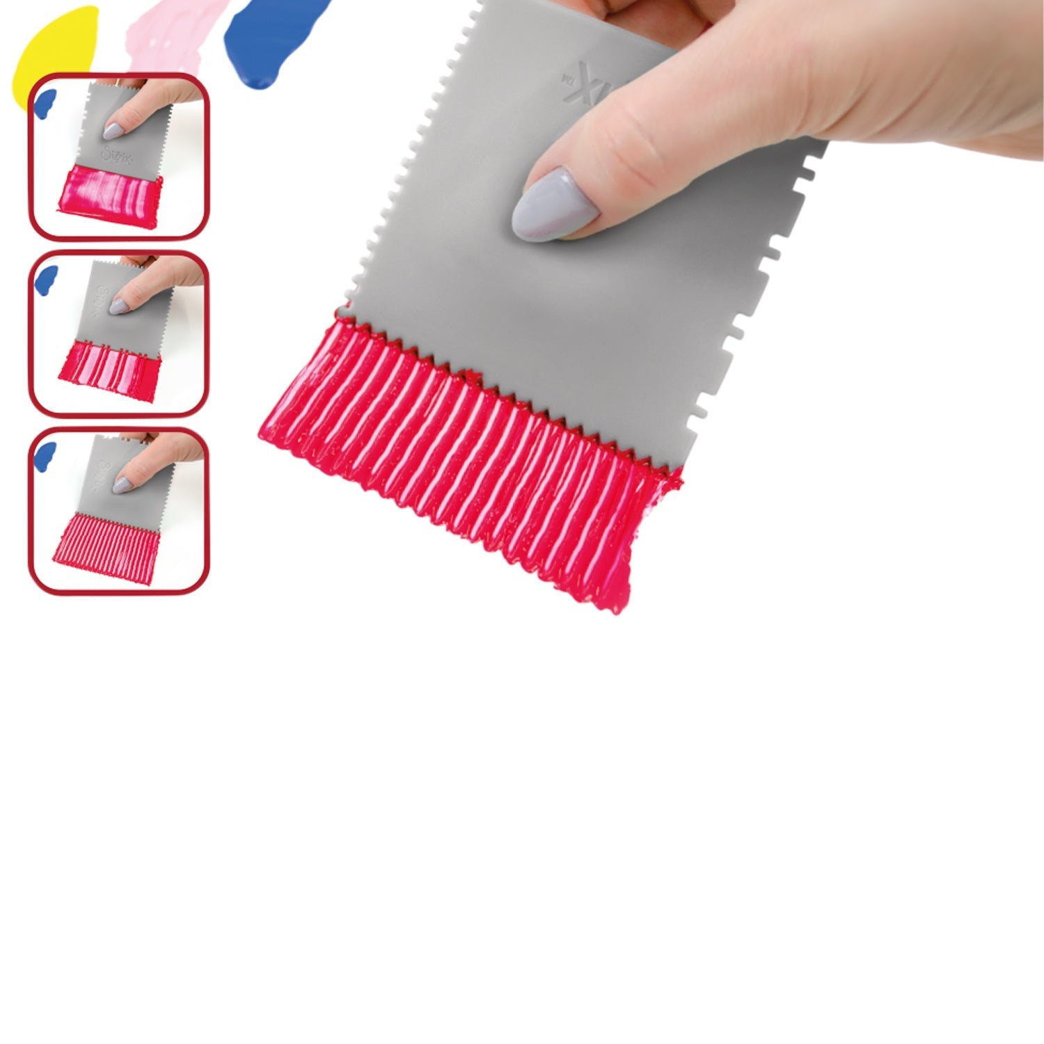 Studio Making Tool Texture Tool, 3" x 3", Grau - Kidis Art