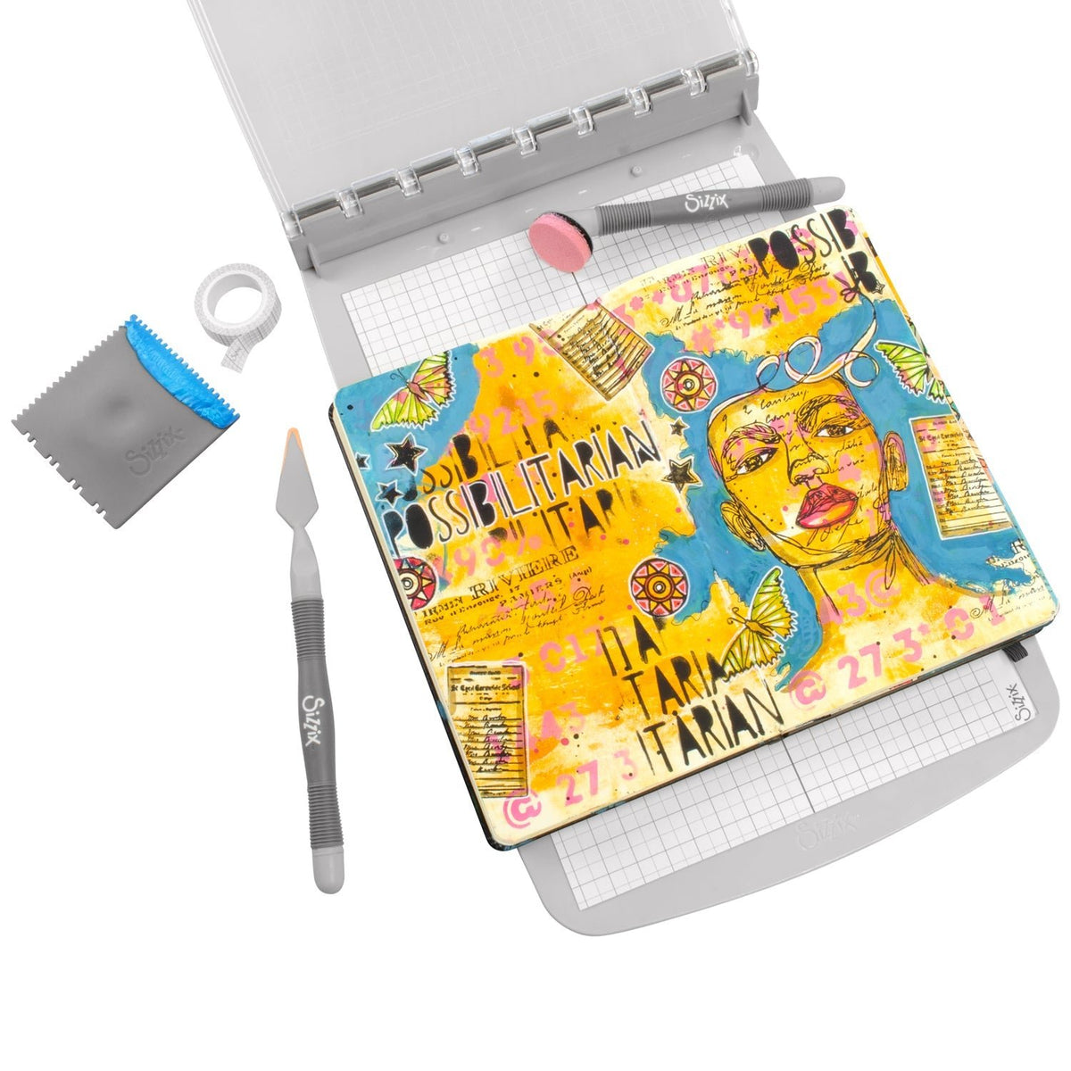 Studio Stempelset 13er-Pack / 3er-Pack Schablonen - "Possibilitarian" von Cat Kerr - Kidis Art