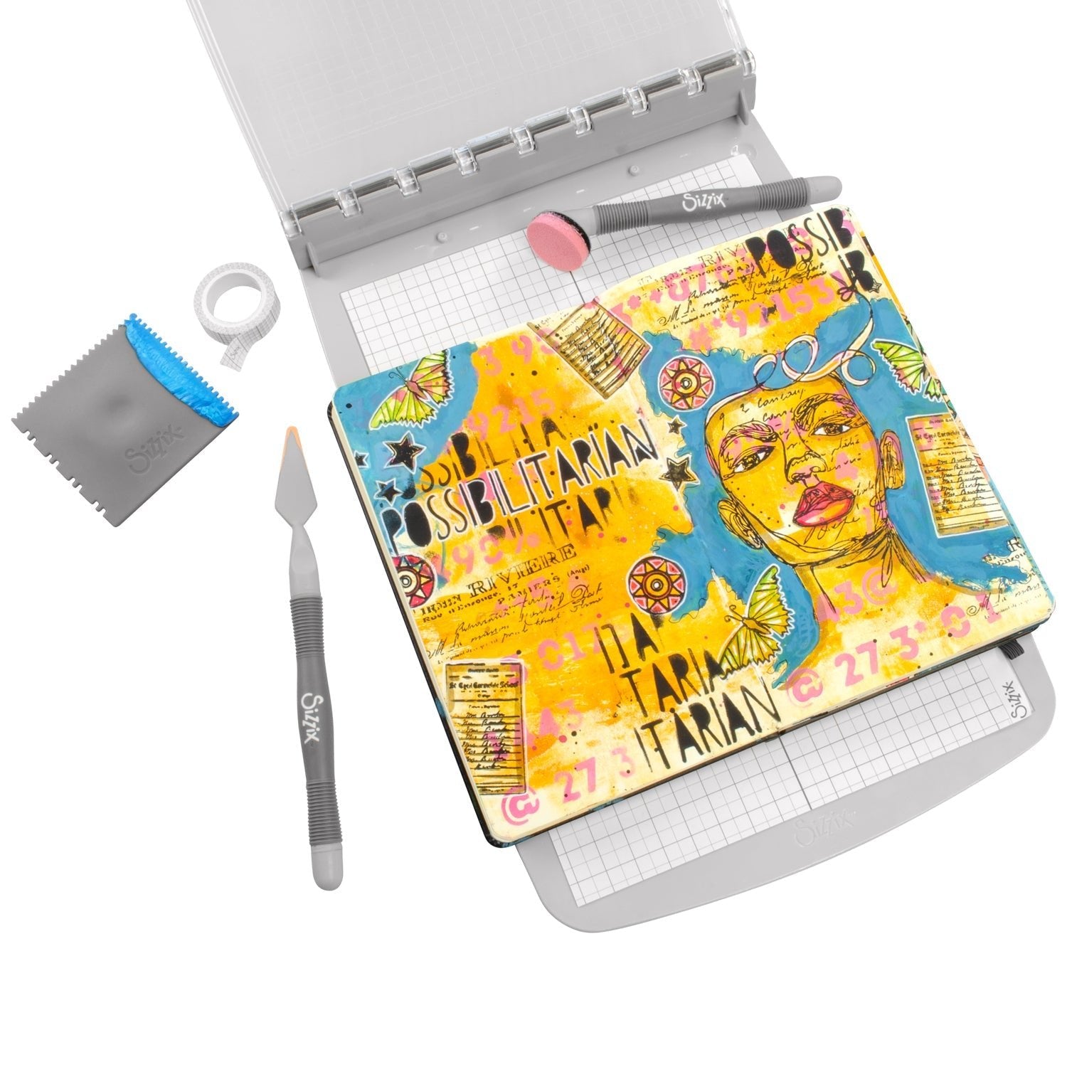 Studio Stempelset 13er-Pack / 3er-Pack Schablonen - "Possibilitarian" von Cat Kerr - Kidis Art