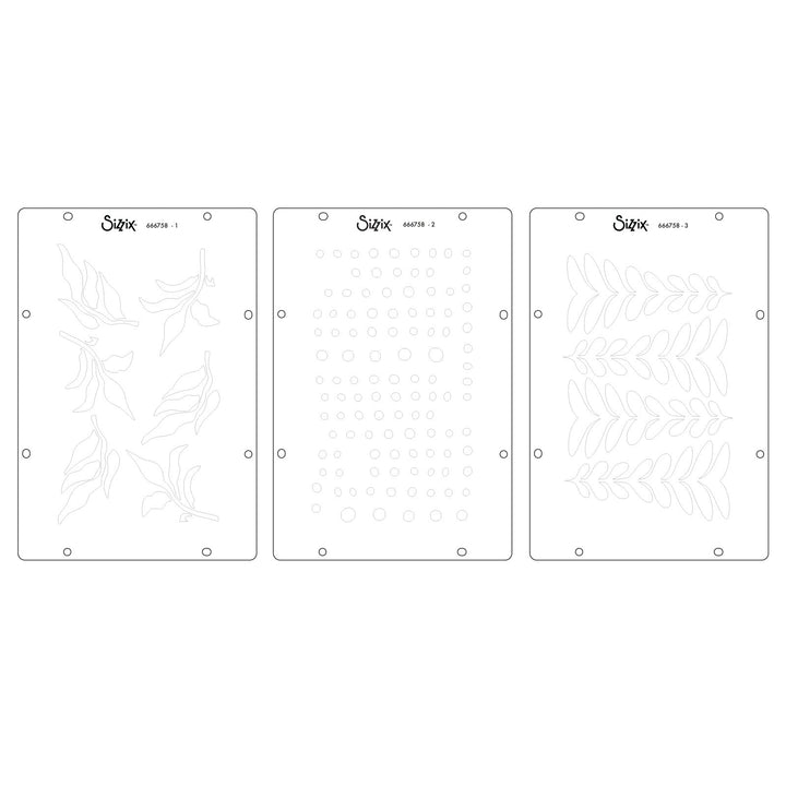 Studio Stempelset 6er- Pack / 3er-Set Schablonen - „The Visiter“ von Cat Kerr - Kidis Art