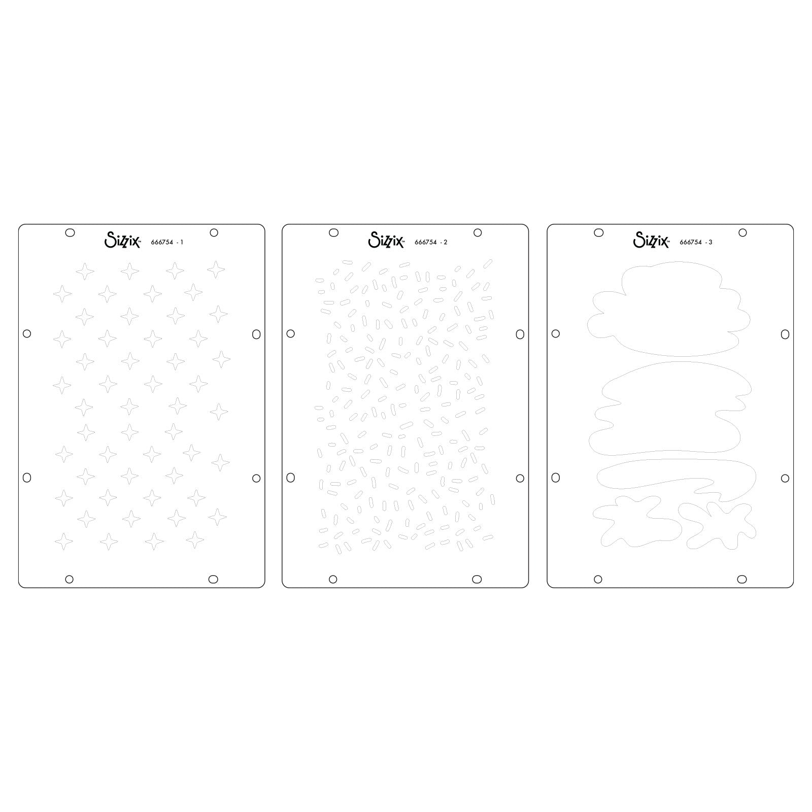 Studio Stempelset 7er-Pack / 3er-Pack Schablonen - "Create" von Cat Kerr - Kidis Art